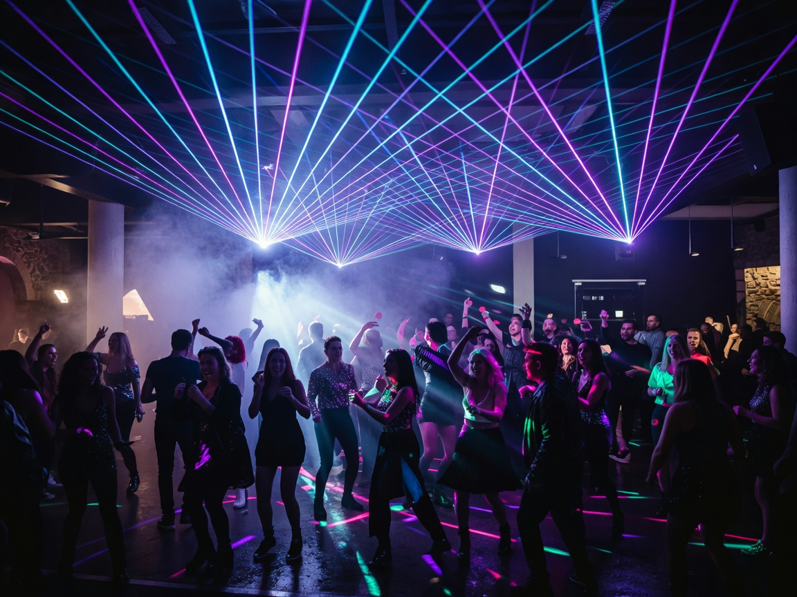 INPUT High Fidelity dancefloor with full laser visual system in Barcelona
